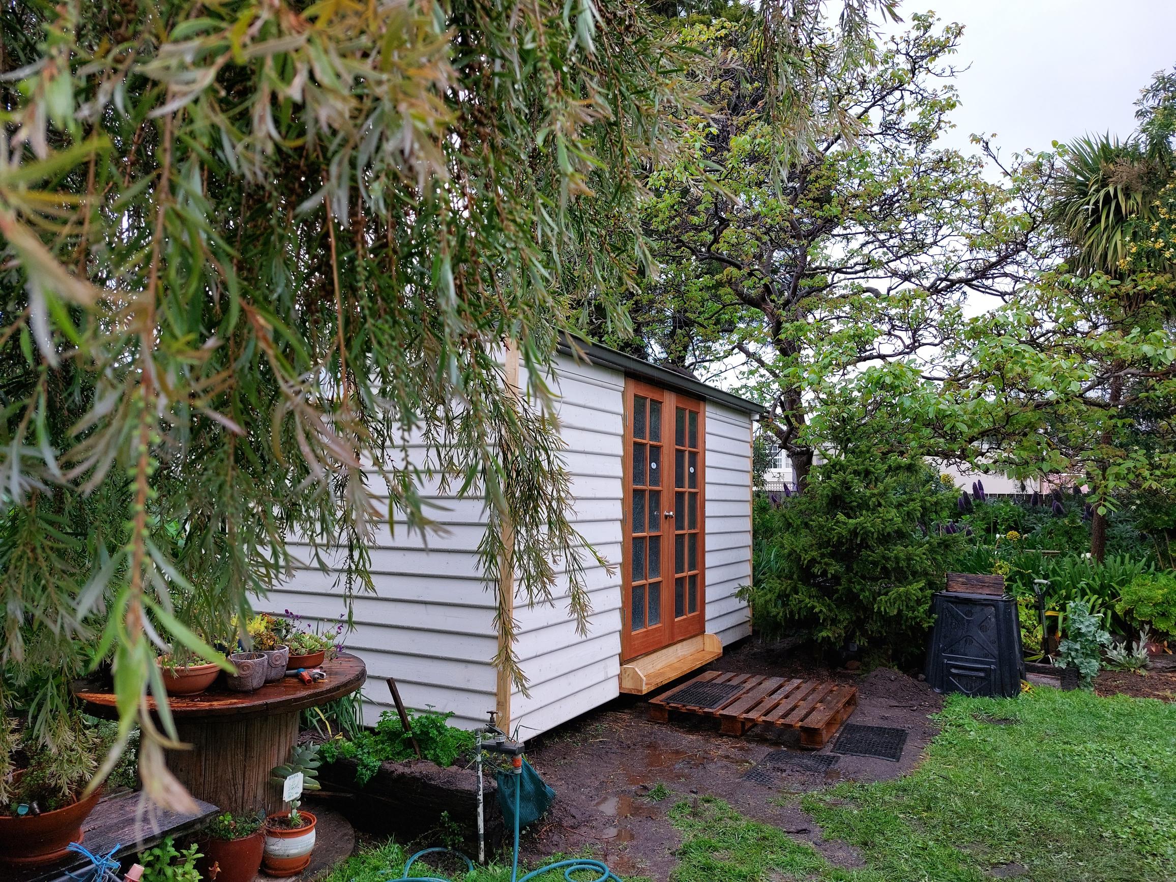 At home in the garden